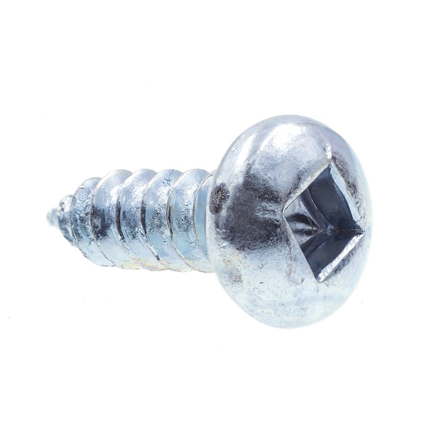 Prime-Line Sheet Metal Screw Self-Tap Pan Head, Sqr Drive No. 8 X 1/2in Zinc Plated Steel 50PK 9163796 - main